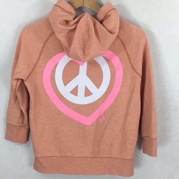 PINK Victoria's Secret Tops - VS PINK Light Orange Hoodie